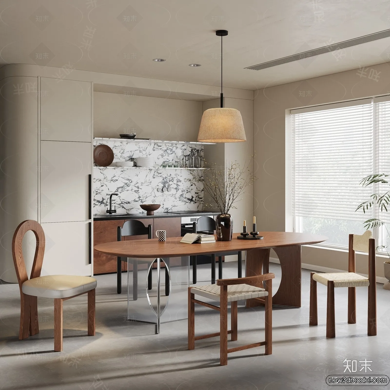 Dining Room - 3D Models - 3D Interior Scenes - 089
