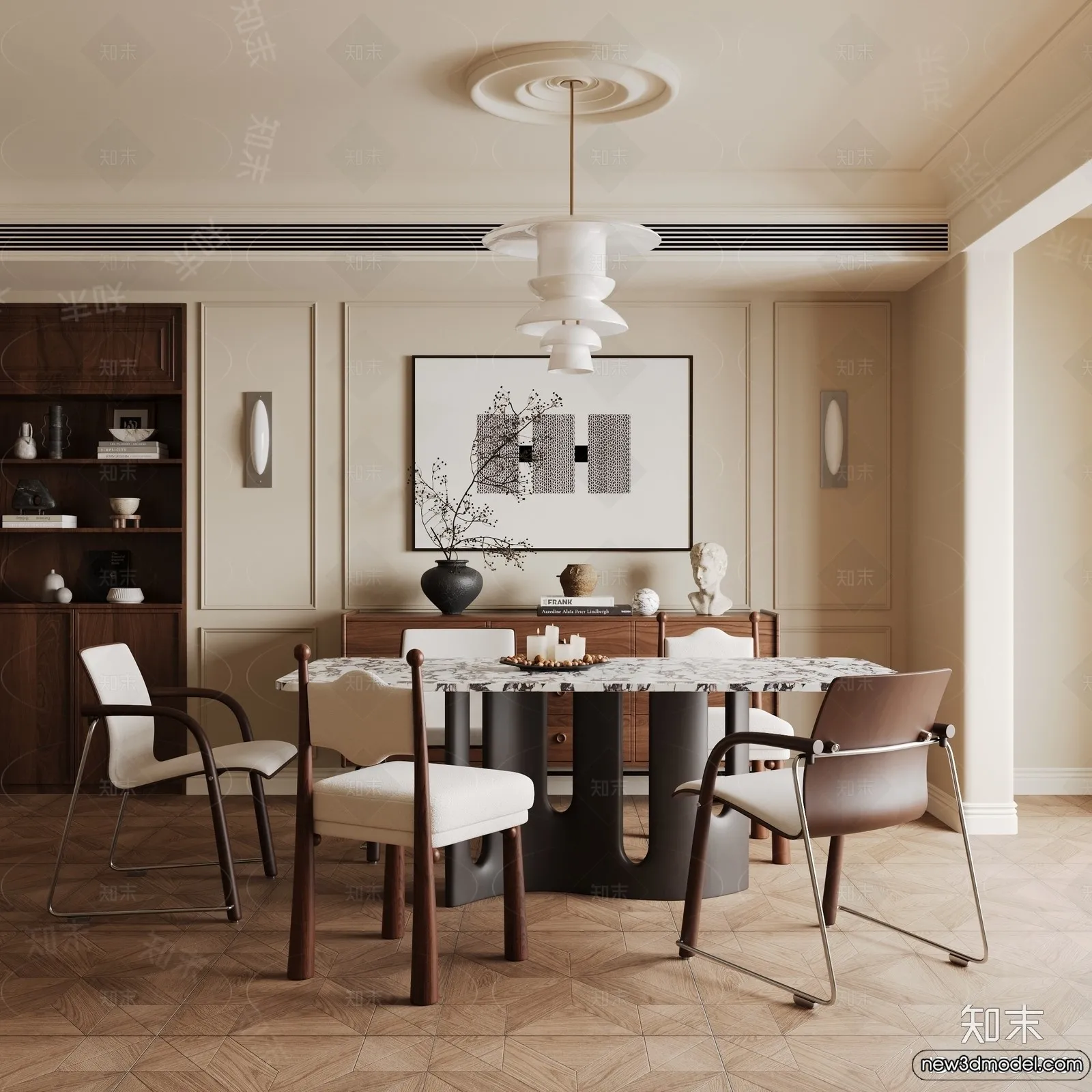 Dining Room - 3D Models - 3D Interior Scenes - 091