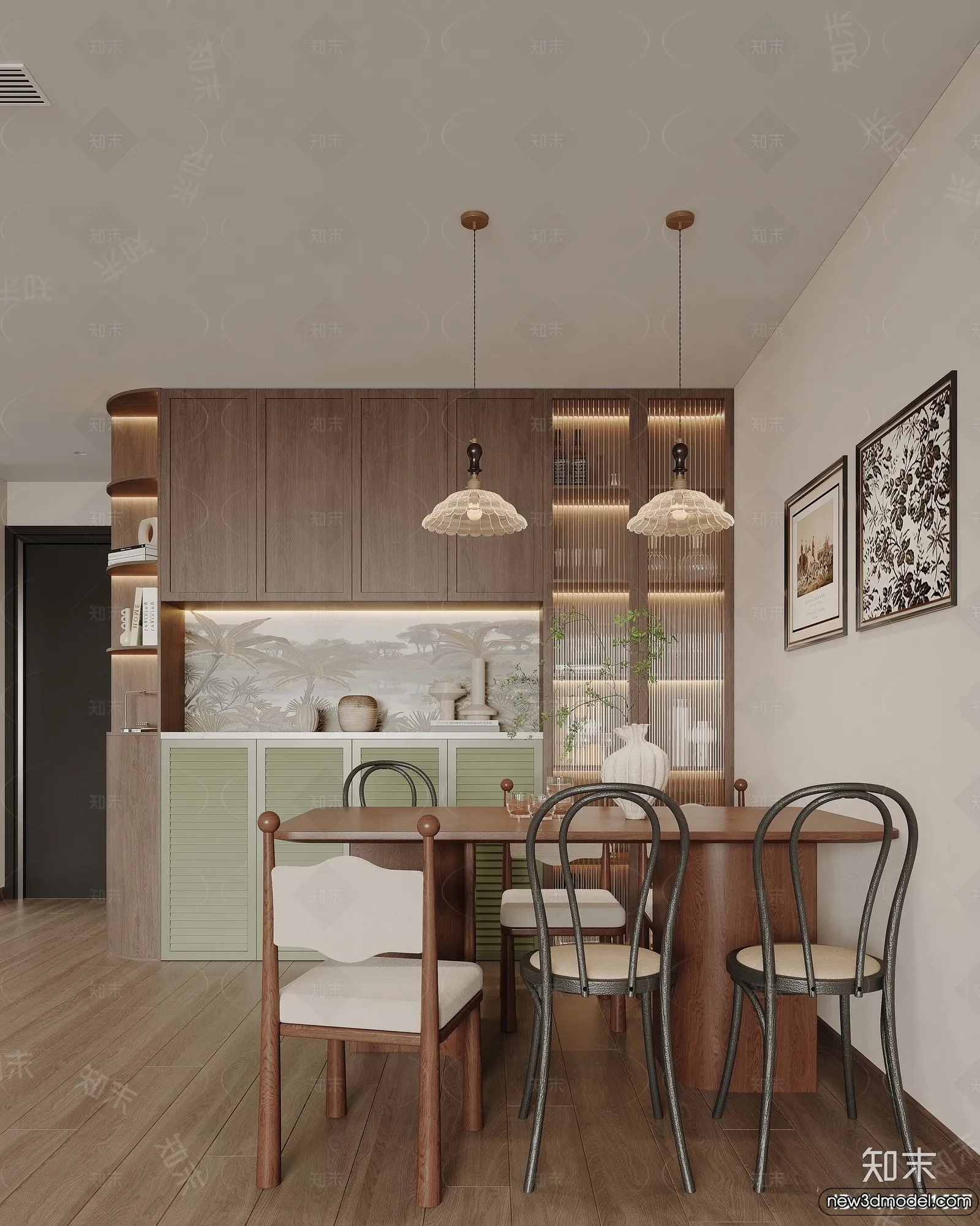 Dining Room - 3D Models - 3D Interior Scenes - 092