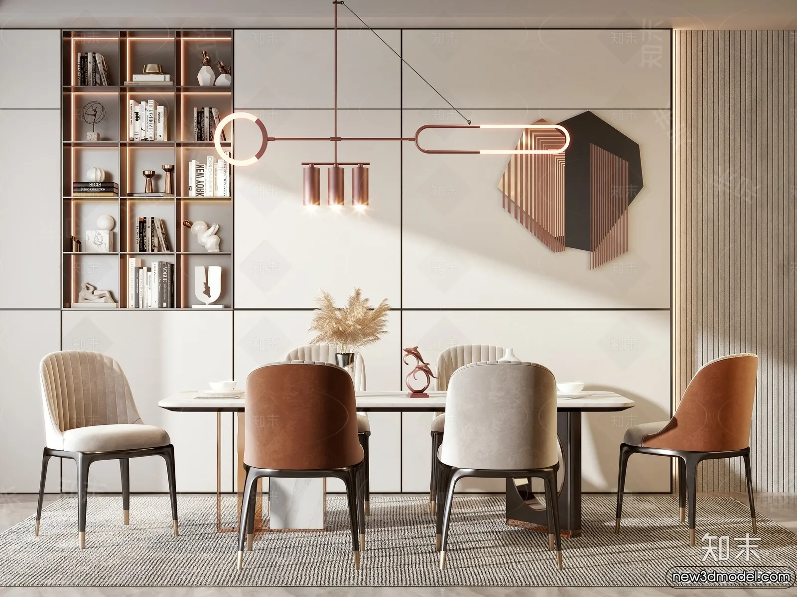 Dining Room - 3D Models - 3D Interior Scenes - 096