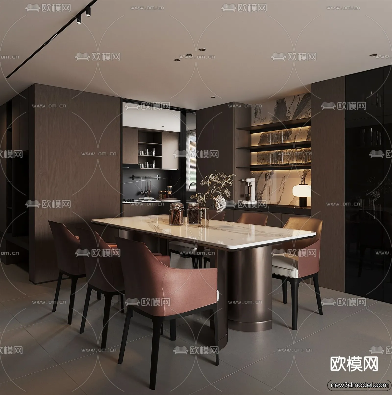 Dining Room - 3D Models - 3D Interior Scenes - 101
