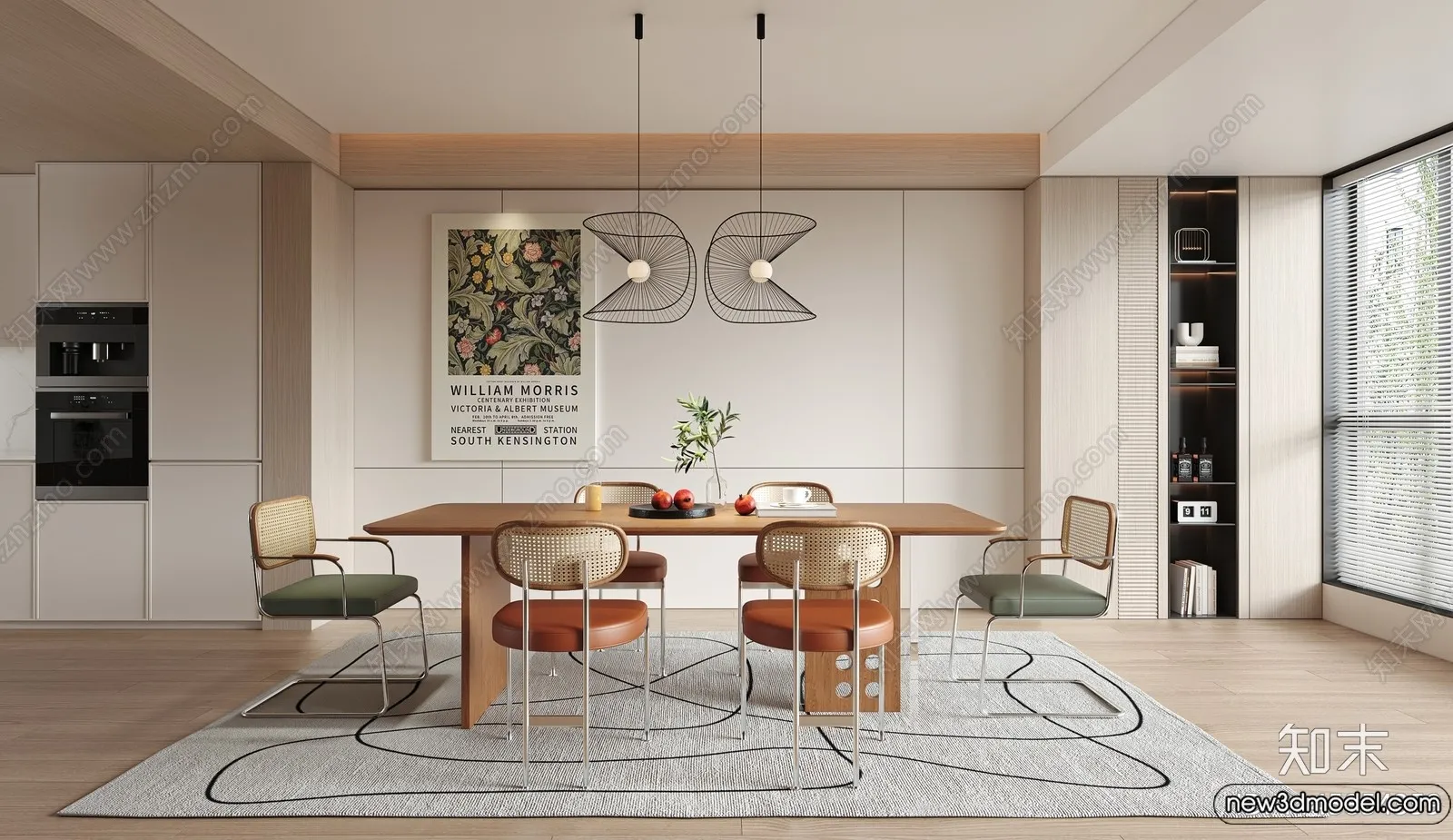 Dining Room - 3D Models - 3D Interior Scenes - 105