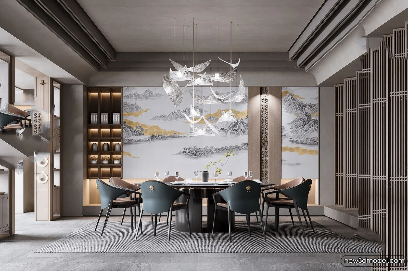 Dining Room - 3D Models - 3D Interior Scenes - 110