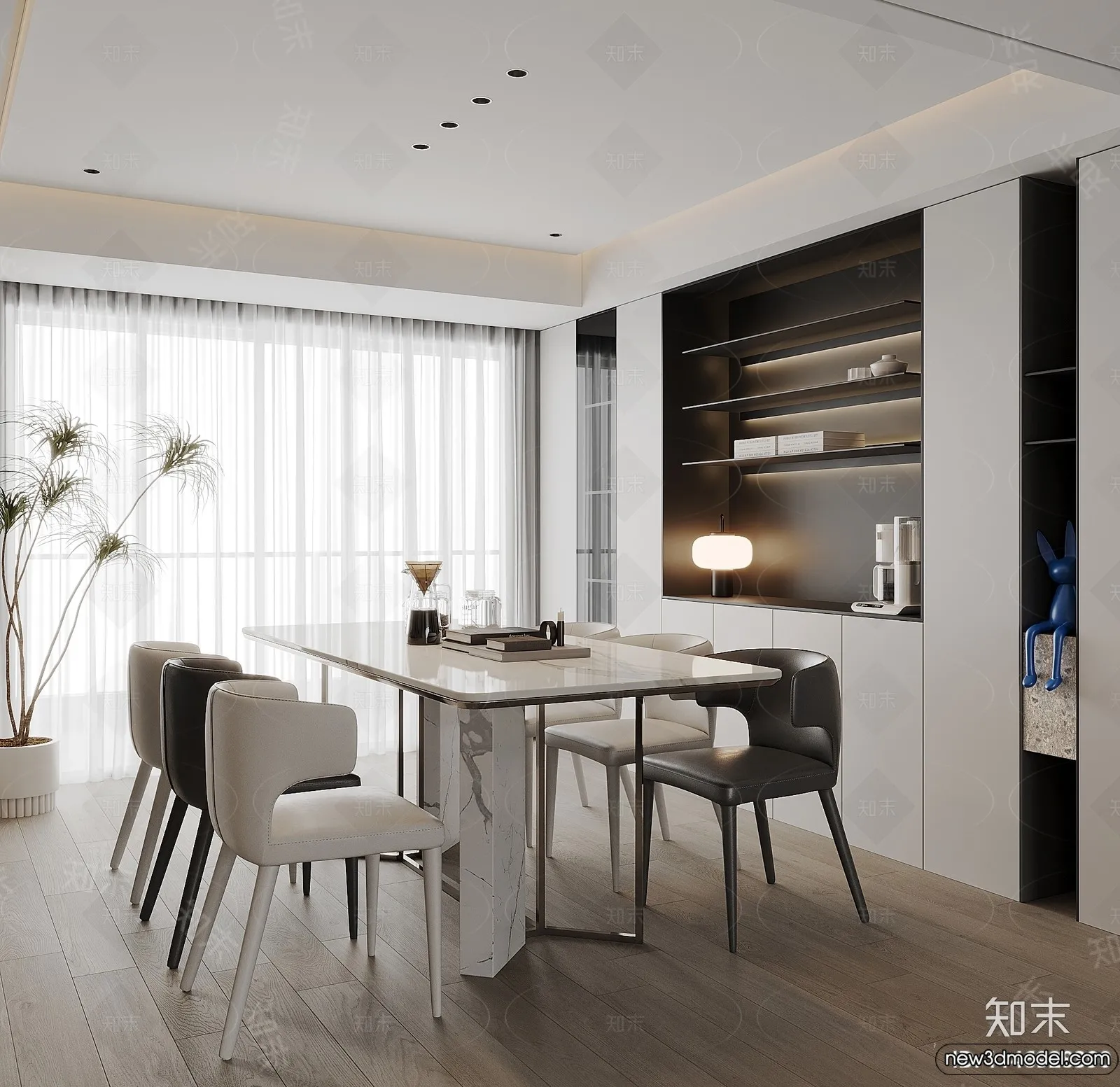Dining Room - 3D Models - 3D Interior Scenes - 112