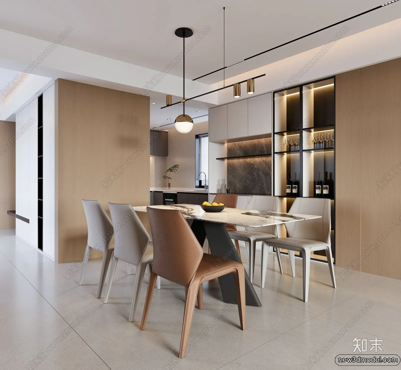 Dining Room - 3D Models - 3D Interior Scenes - 114