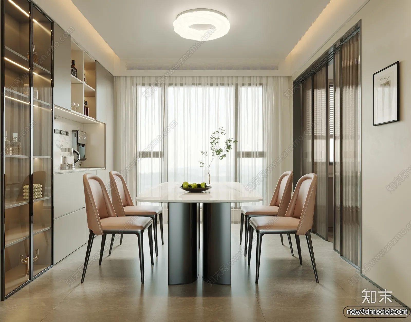 Dining Room - 3D Models - 3D Interior Scenes - 115