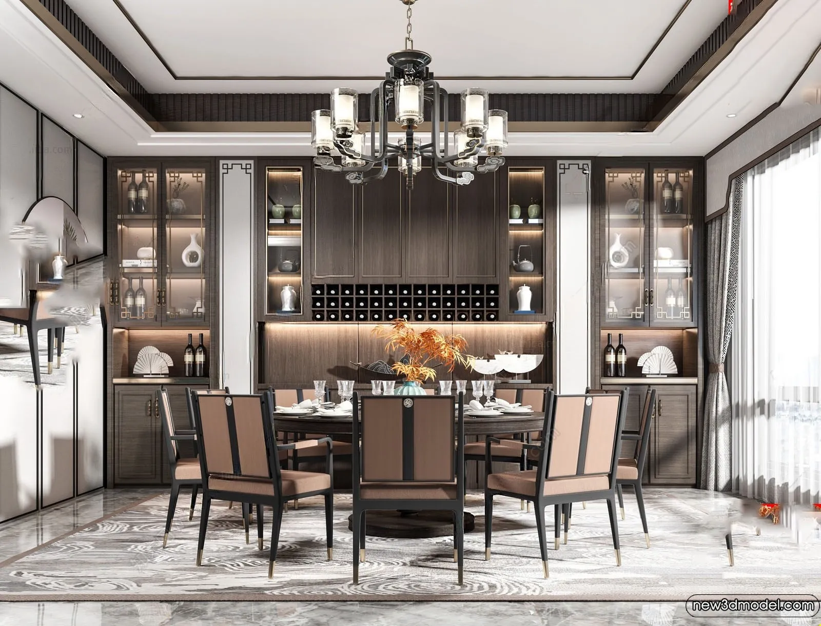 Dining Room - 3D Models - 3D Interior Scenes - 116