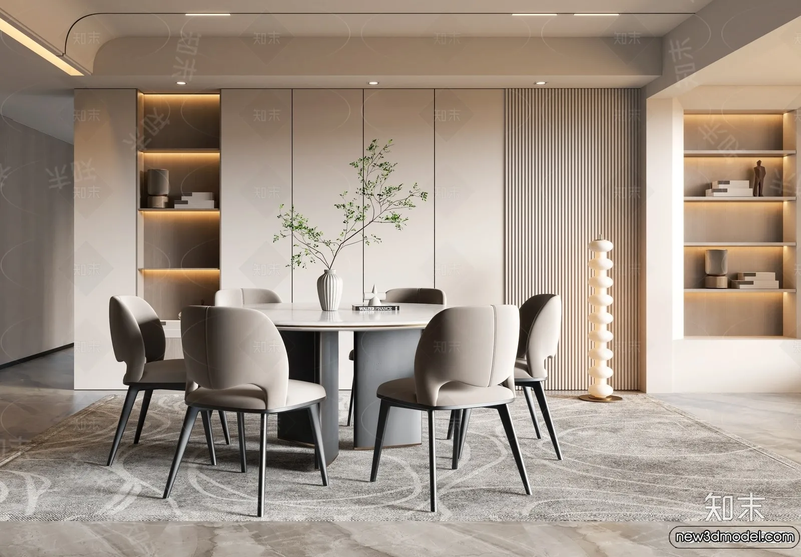Dining Room - 3D Models - 3D Interior Scenes - 124