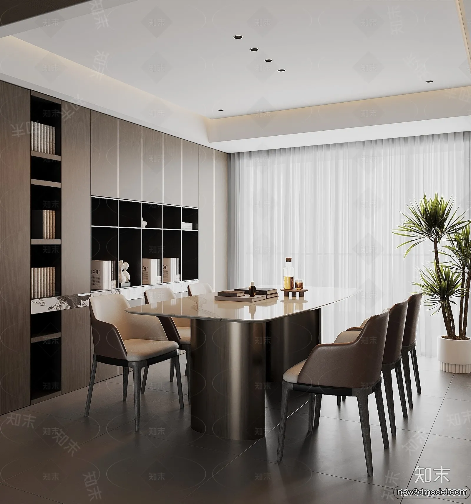 Dining Room - 3D Models - 3D Interior Scenes - 125
