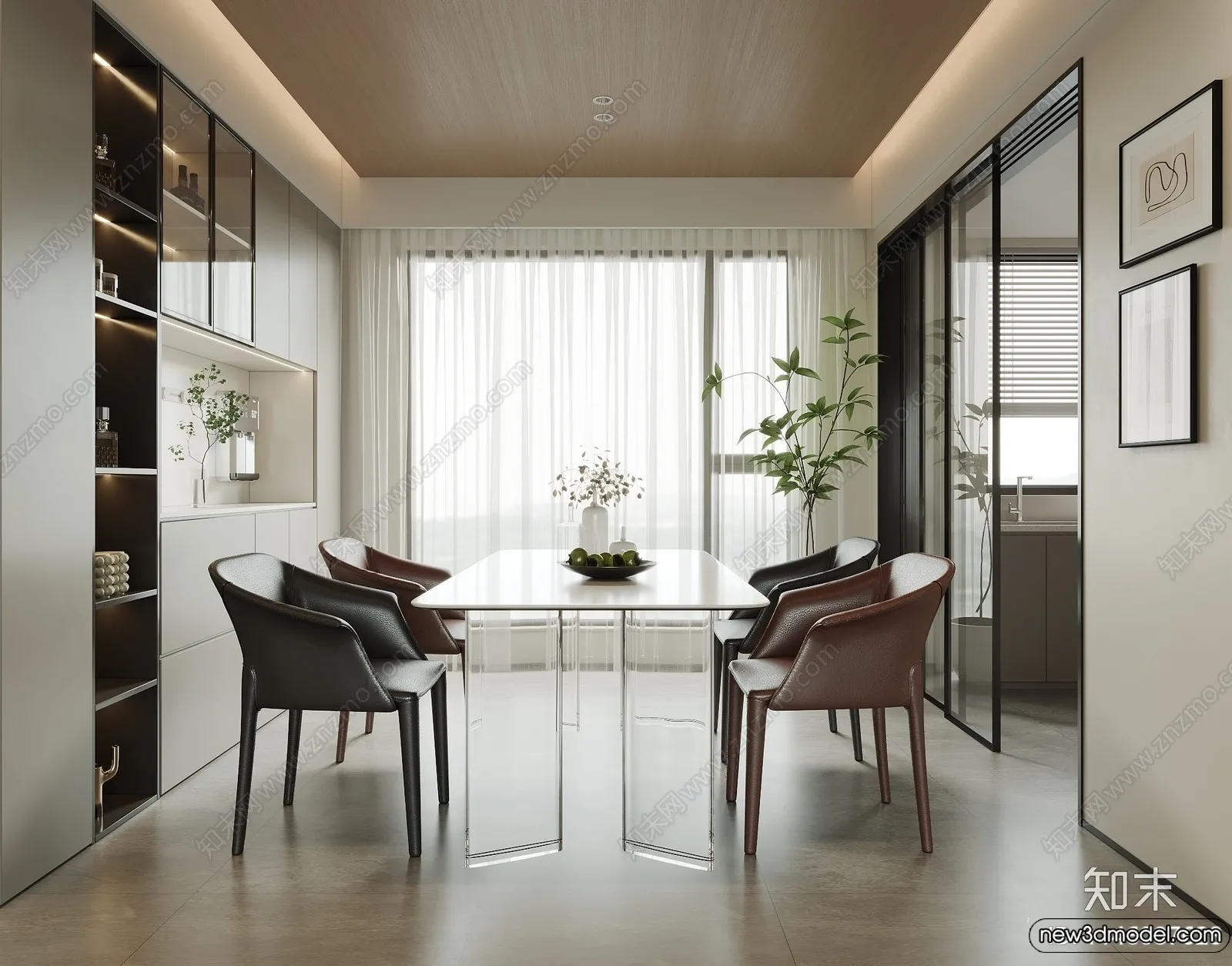 Dining Room - 3D Models - 3D Interior Scenes - 128
