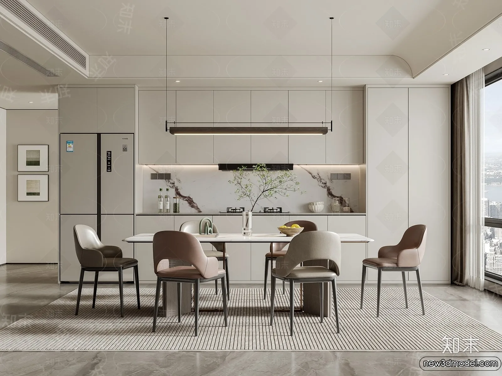 Dining Room - 3D Models - 3D Interior Scenes - 129