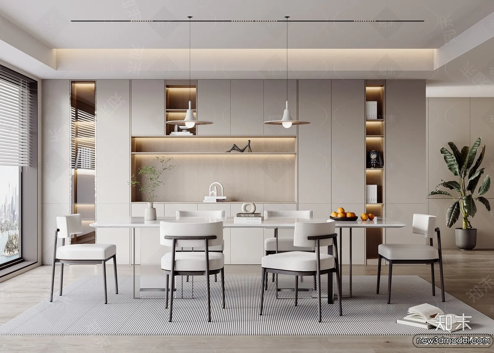 Dining Room - 3D Models - 3D Interior Scenes - 131