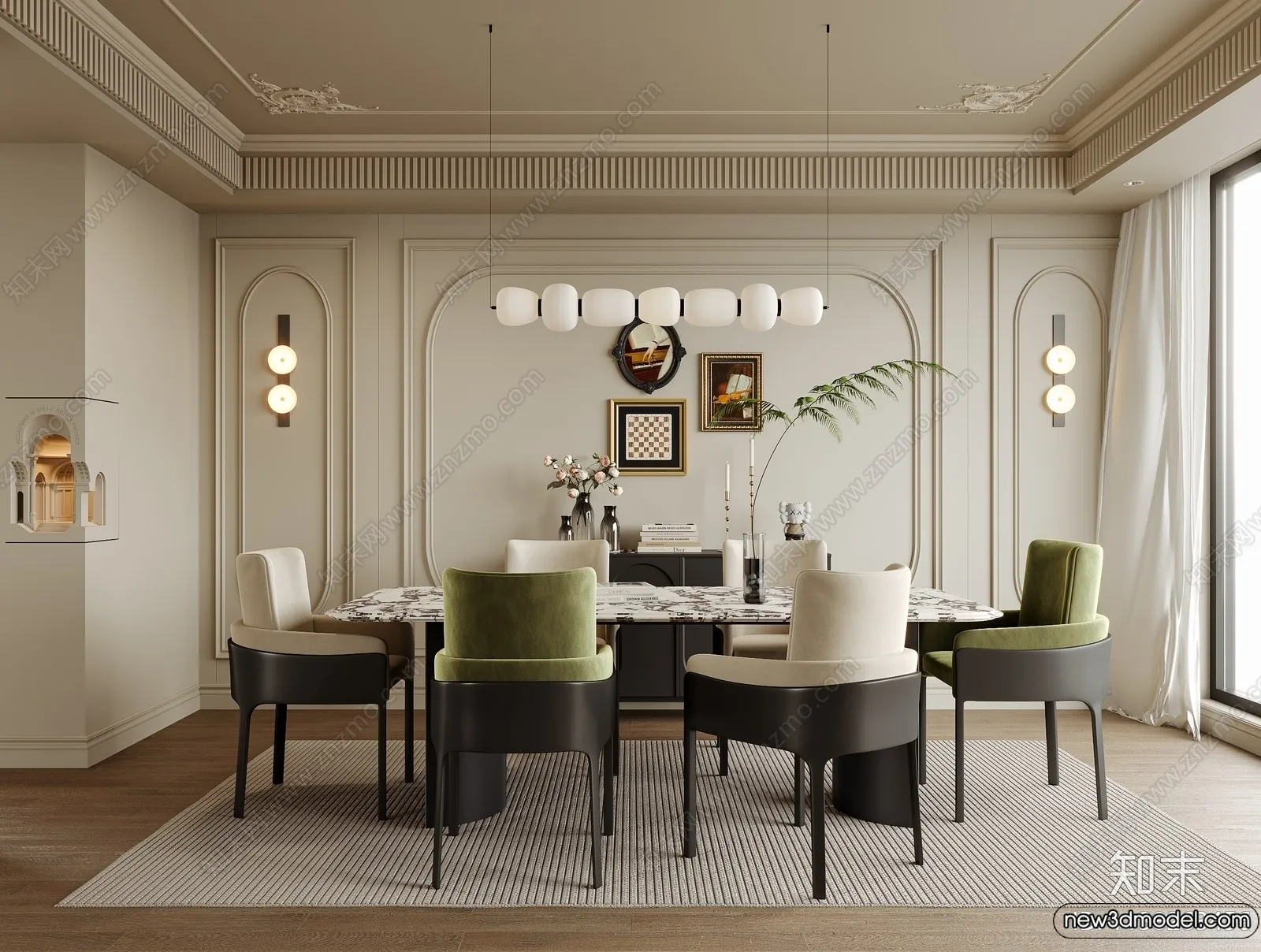 Dining Room - 3D Models - 3D Interior Scenes - 132