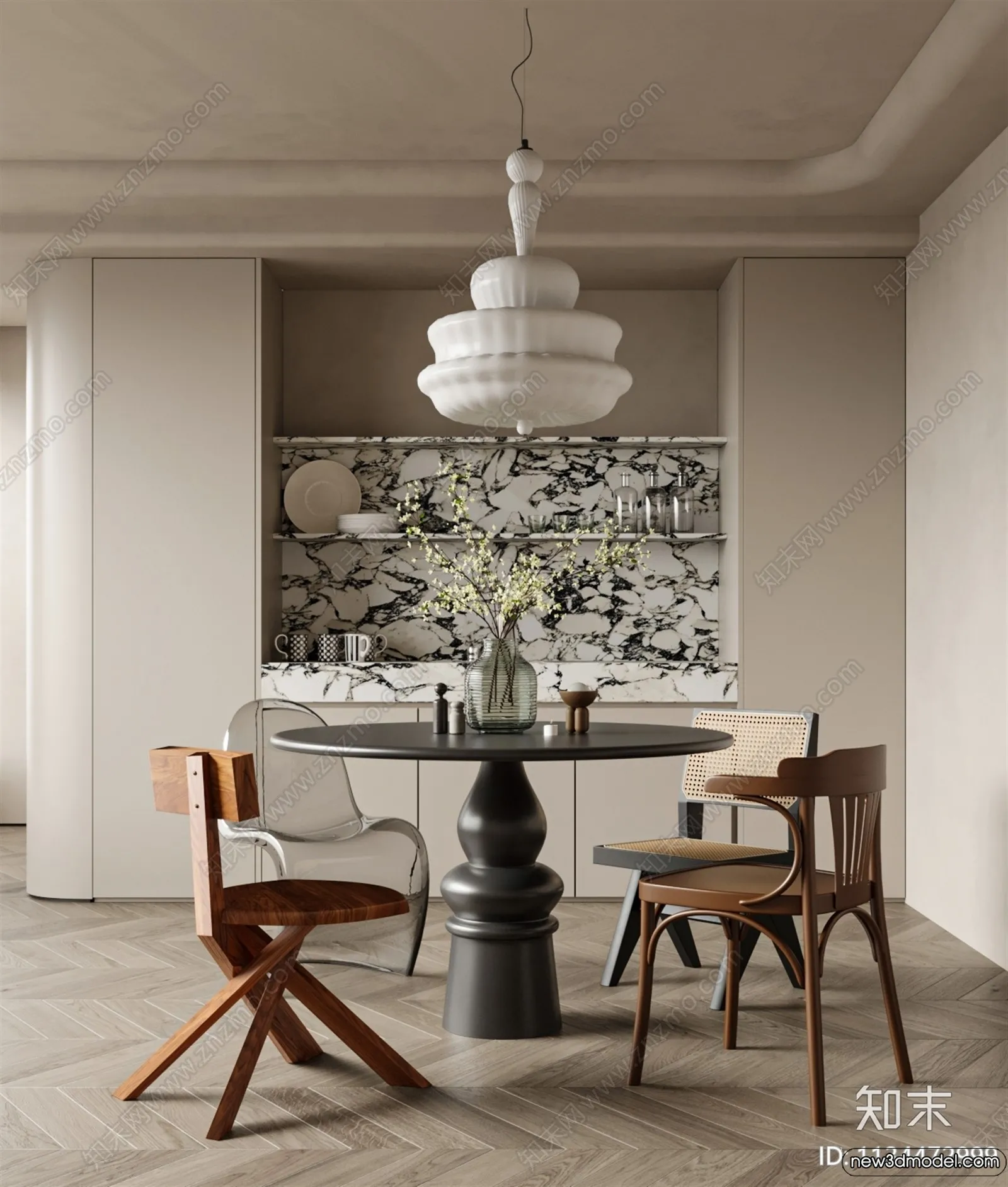 Dining Room - 3D Models - 3D Interior Scenes - 134