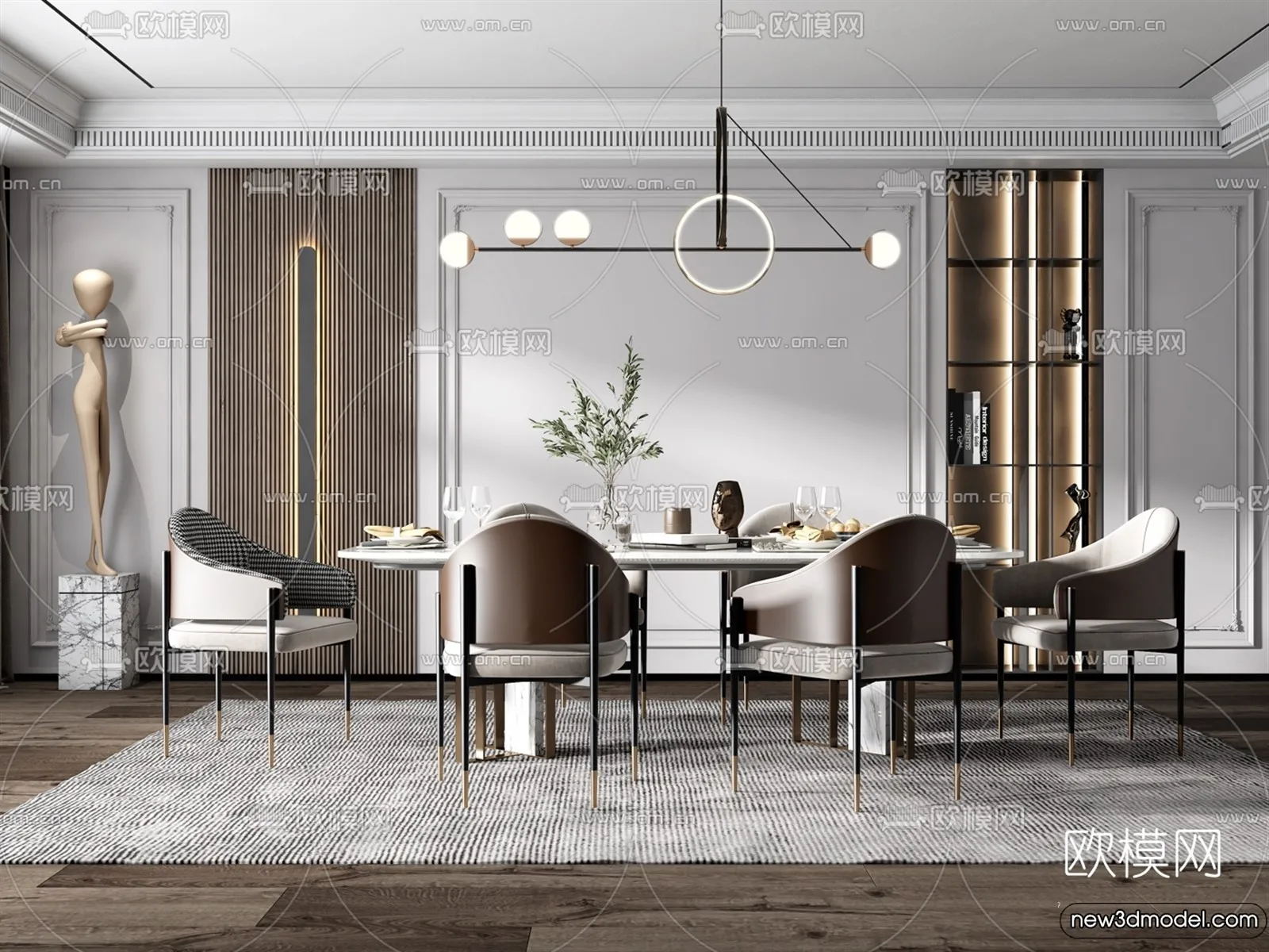 Dining Room - 3D Models - 3D Interior Scenes - 137