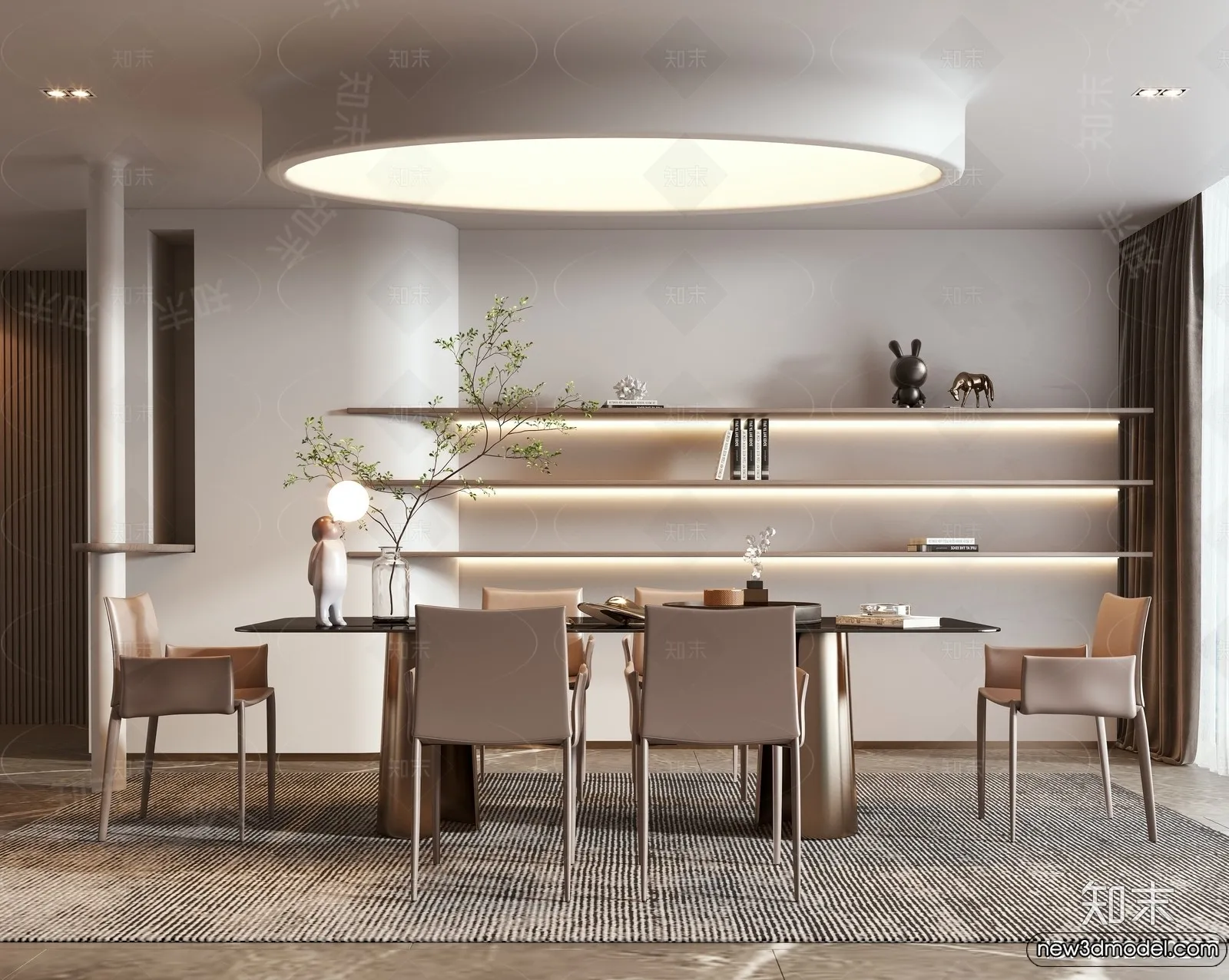 Dining Room - 3D Models - 3D Interior Scenes - 140