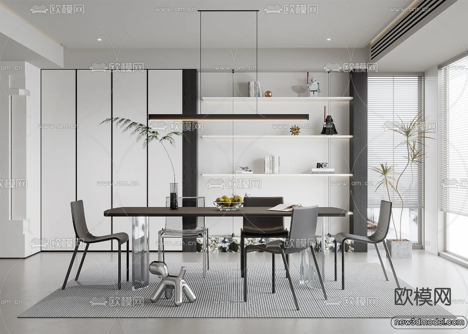 Dining Room - 3D Models - 3D Interior Scenes - 141