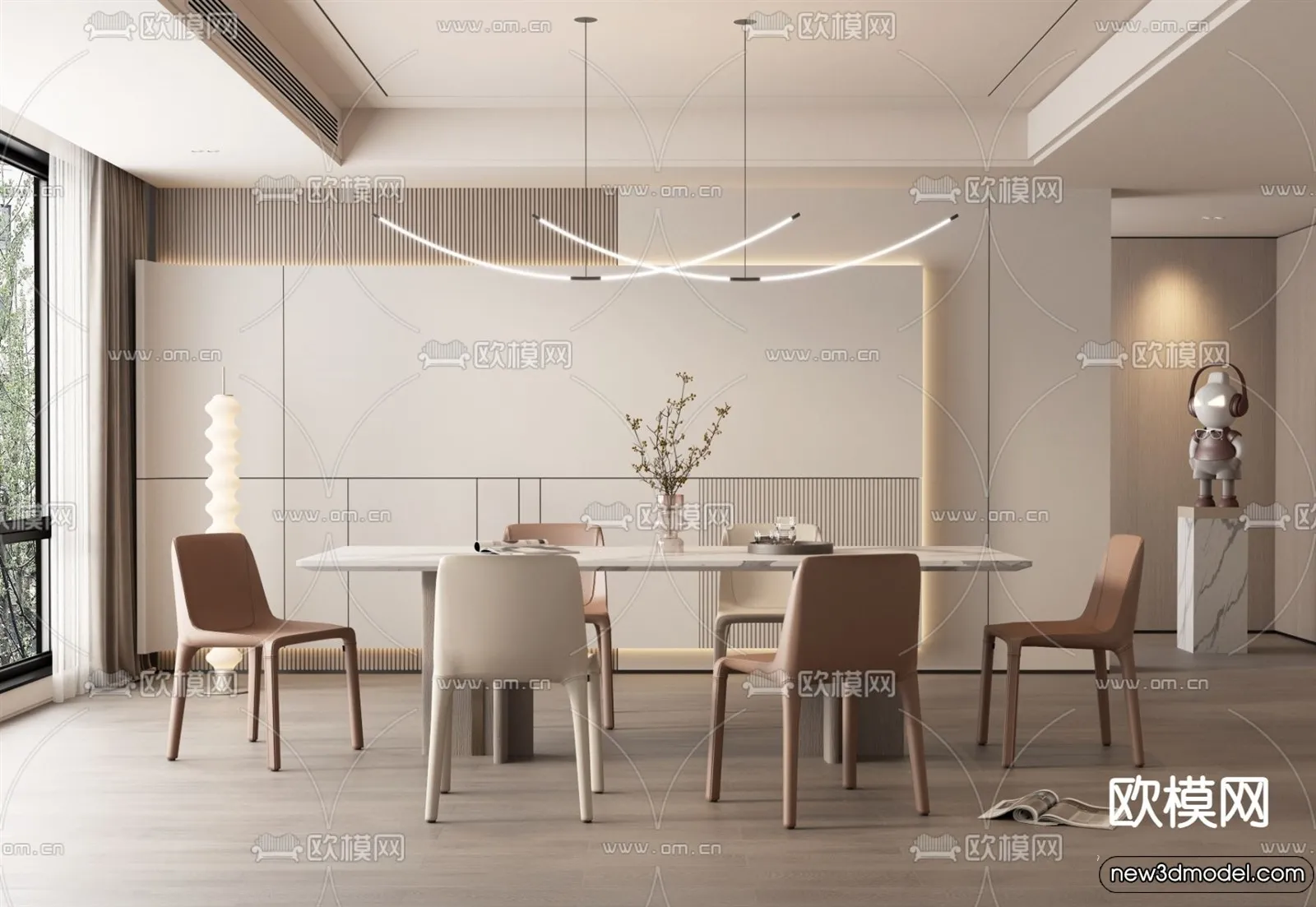 Dining Room - 3D Models - 3D Interior Scenes - 142