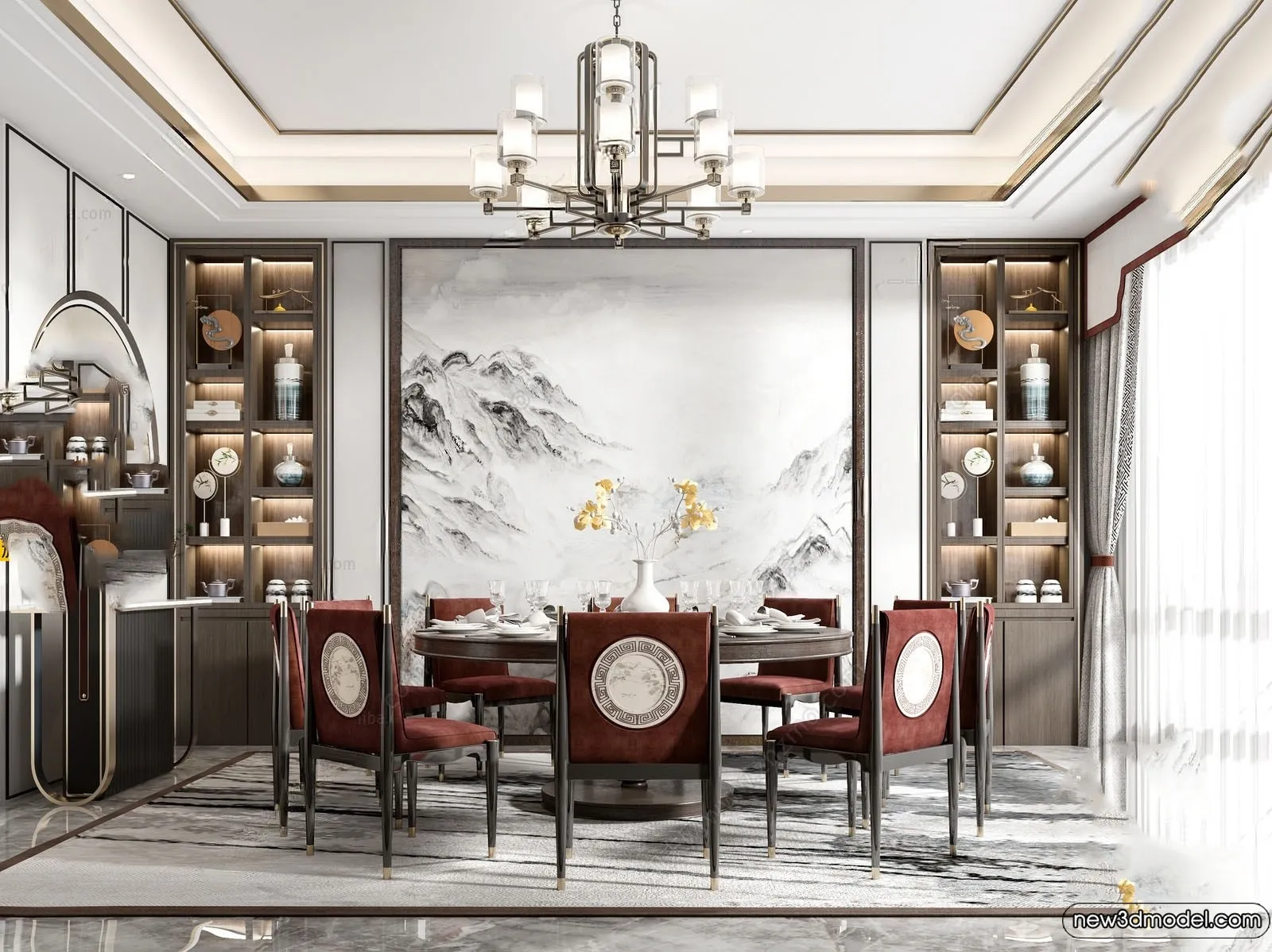 Dining Room - 3D Models - 3D Interior Scenes - 143