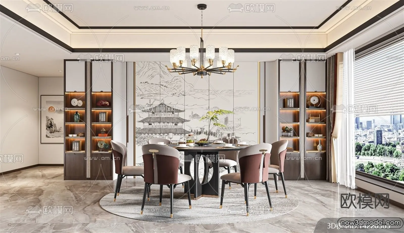 Dining Room - 3D Models - 3D Interior Scenes - 145