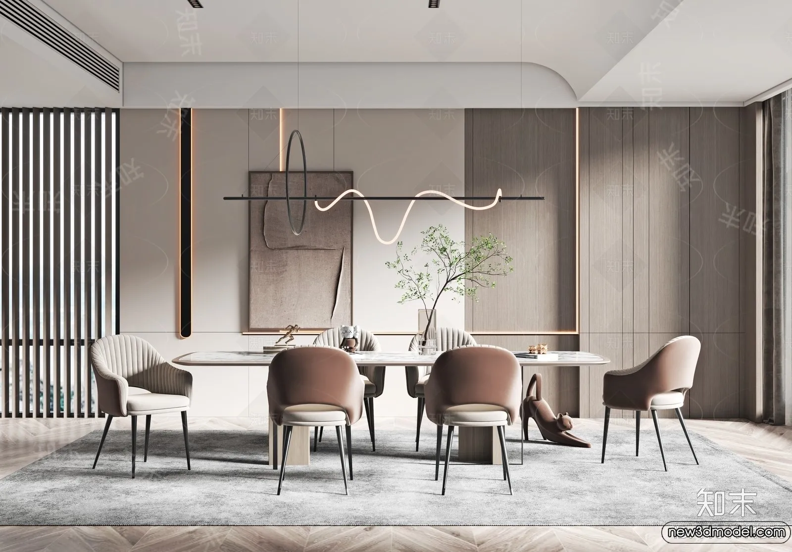 Dining Room - 3D Models - 3D Interior Scenes - 146
