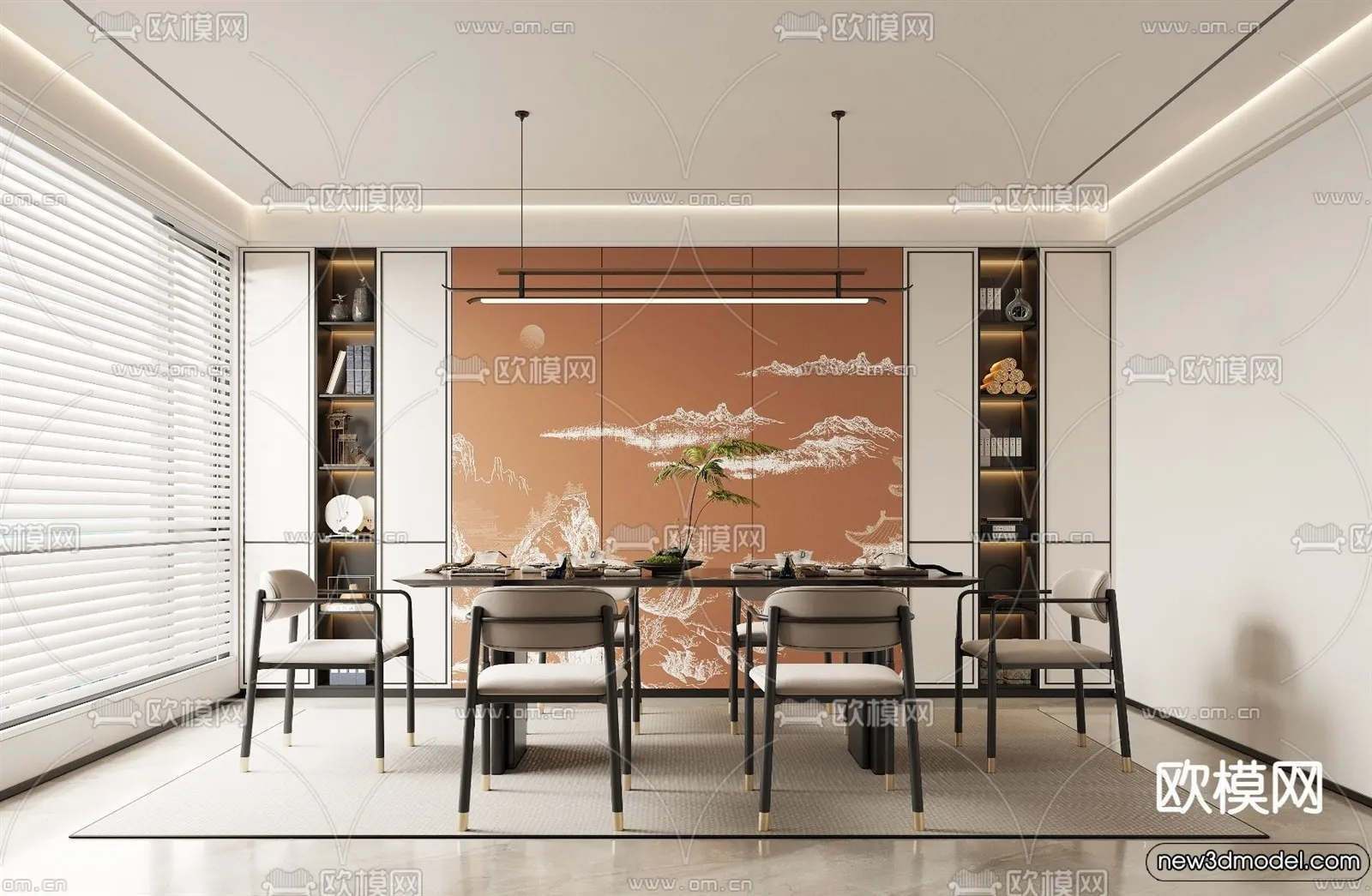 Dining Room - 3D Models - 3D Interior Scenes - 148