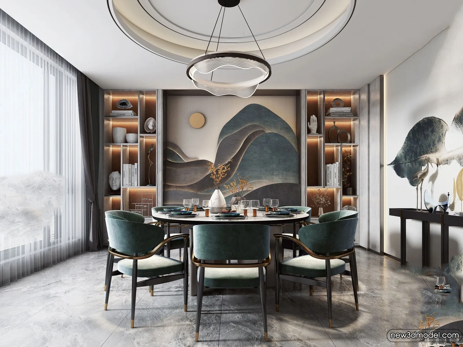 Dining Room - 3D Models - 3D Interior Scenes - 149