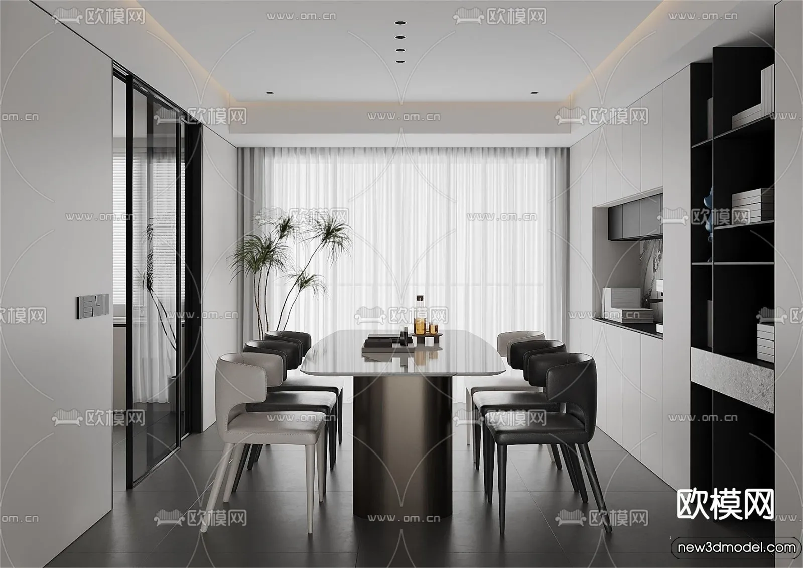 Dining Room - 3D Models - 3D Interior Scenes - 150