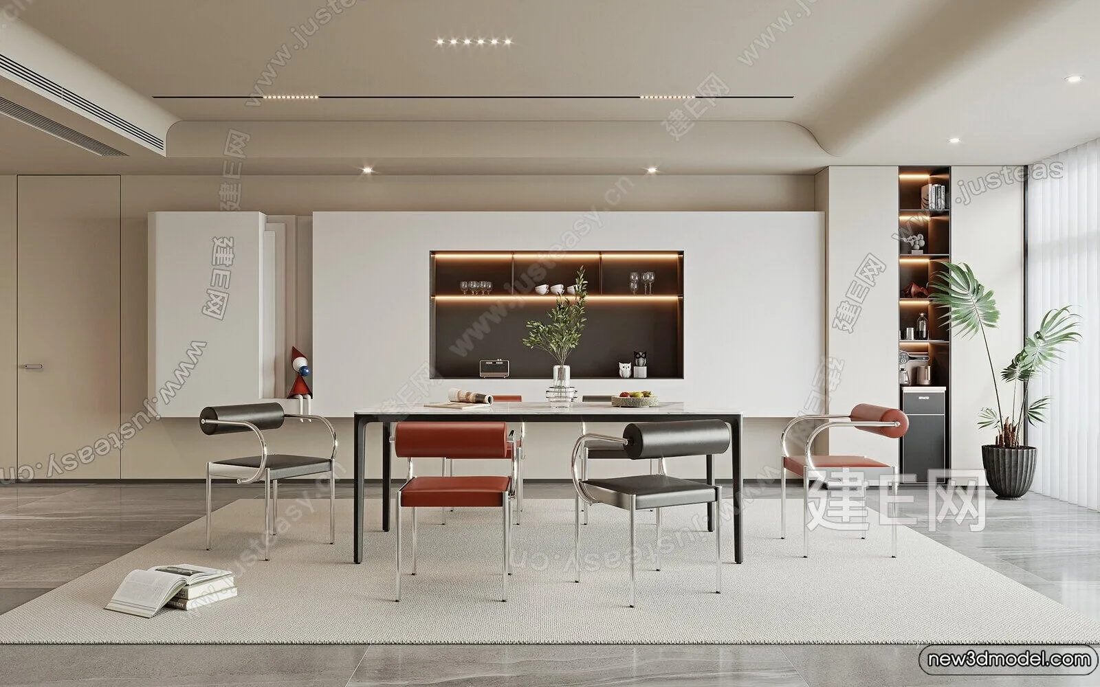 Dining Room - 3D Models - 3D Interior Scenes - 154