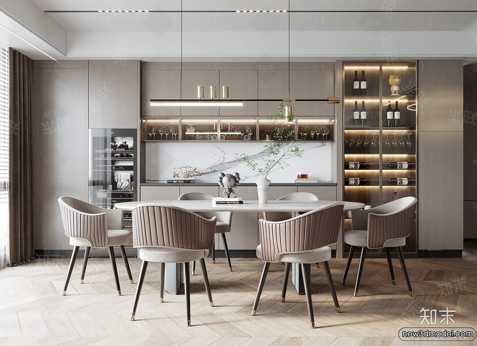 Dining Room - 3D Models - 3D Interior Scenes - 157