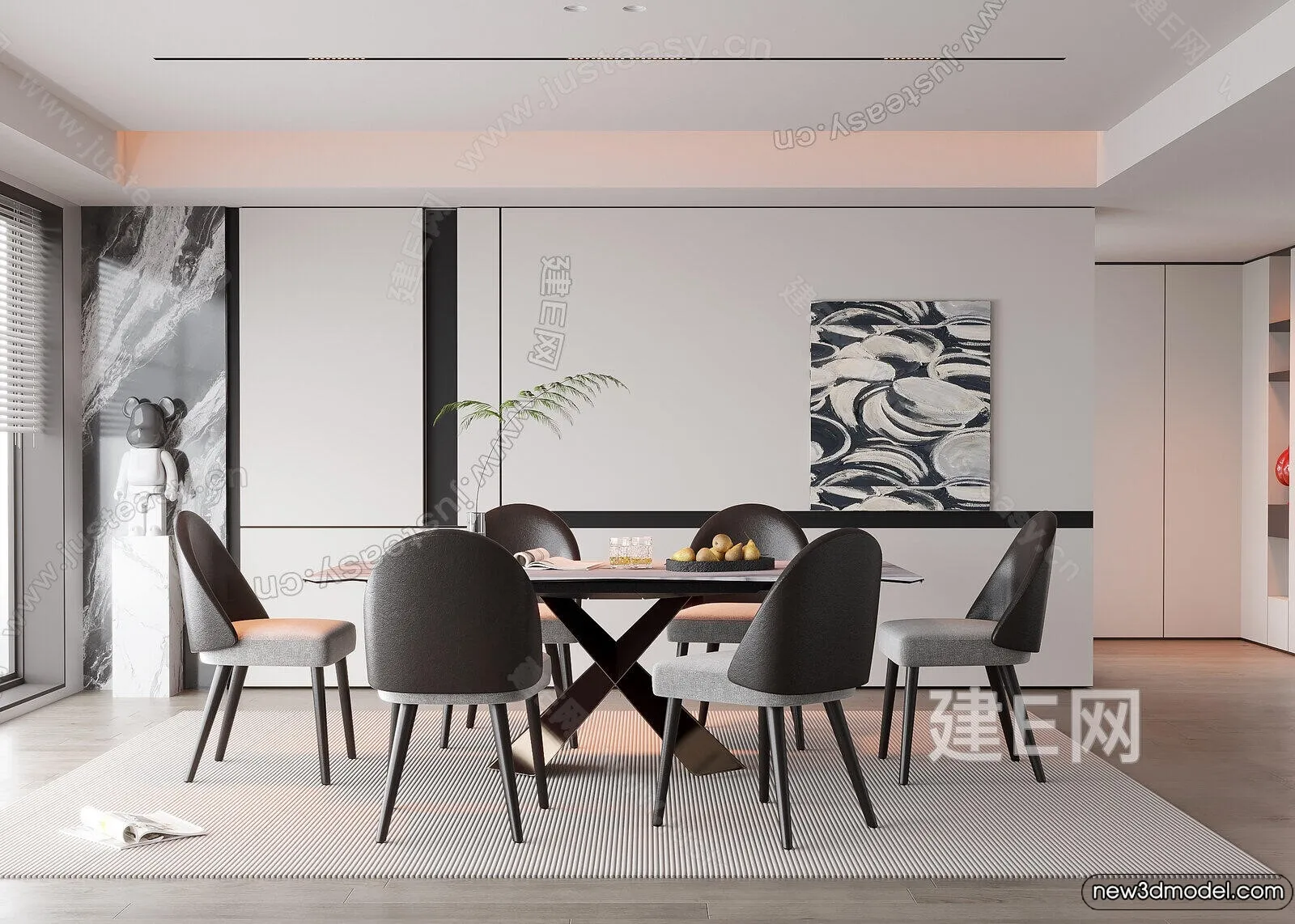 Dining Room - 3D Models - 3D Interior Scenes - 161