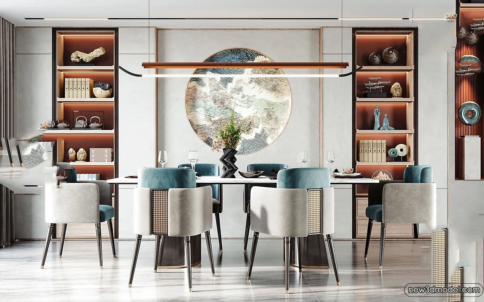 Dining Room - 3D Models - 3D Interior Scenes - 162