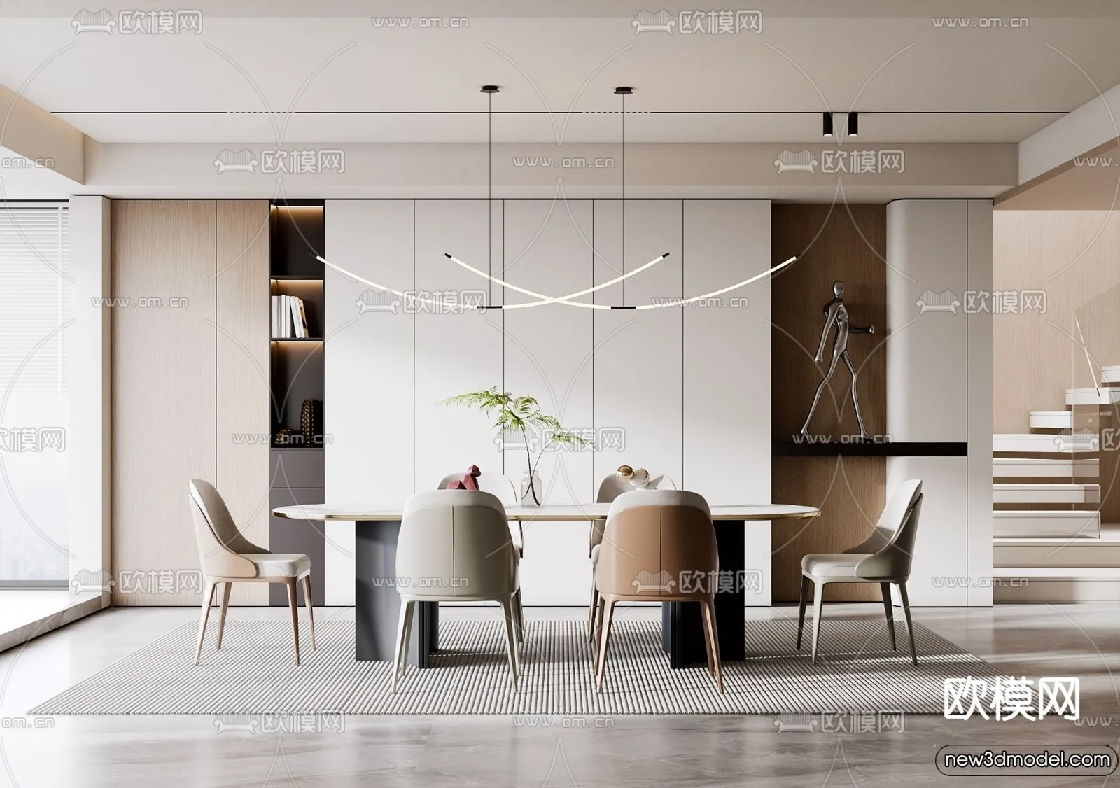 Dining Room - 3D Models - 3D Interior Scenes - 165