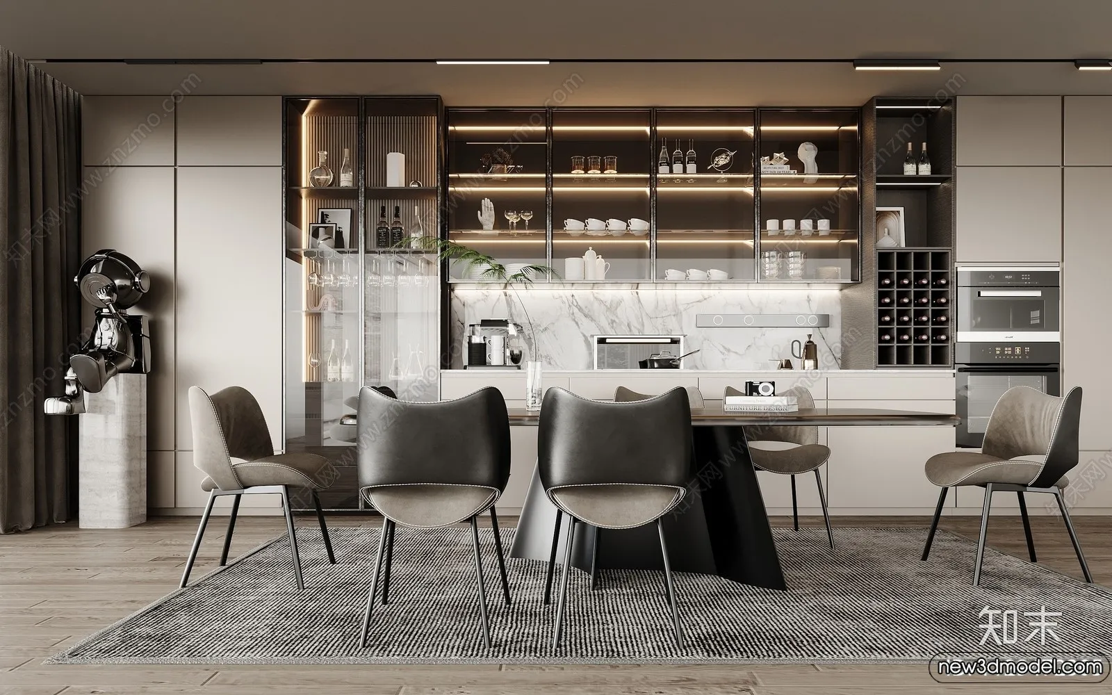Dining Room - 3D Models - 3D Interior Scenes - 167