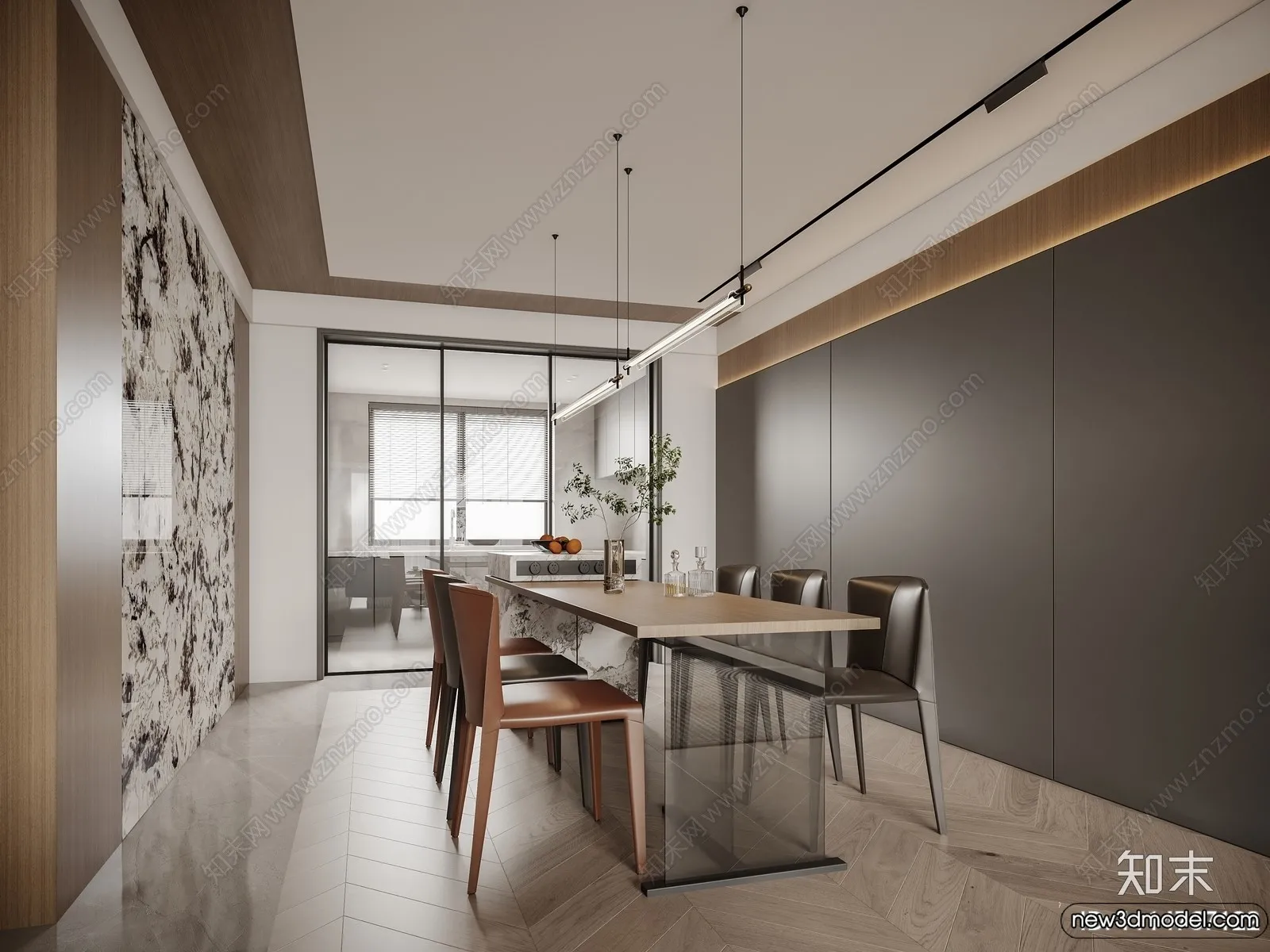 Dining Room - 3D Models - 3D Interior Scenes - 168