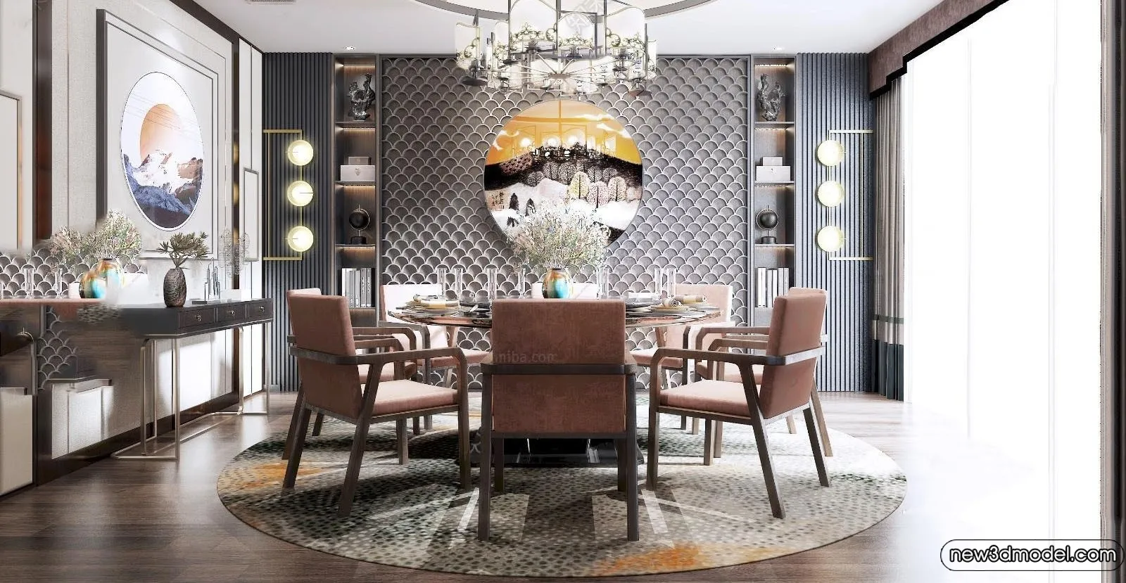 Dining Room - 3D Models - 3D Interior Scenes - 172