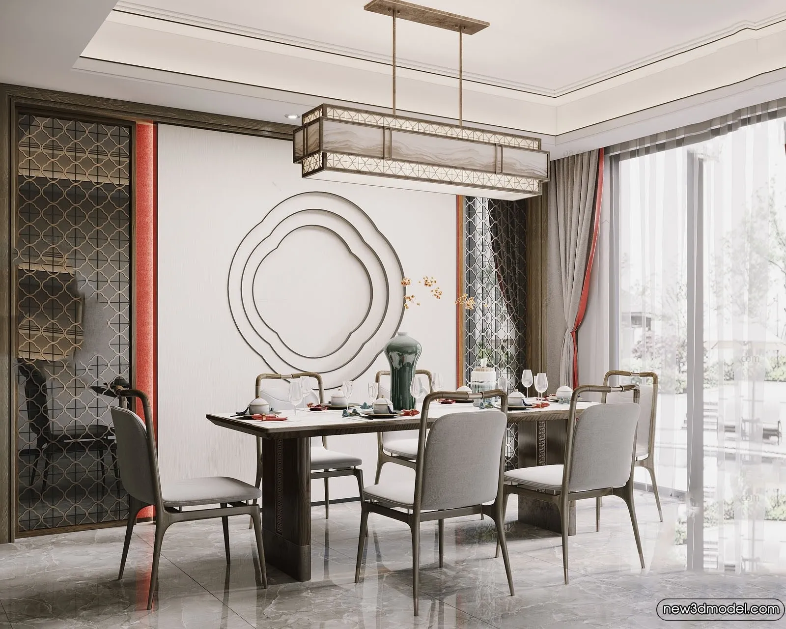 Dining Room - 3D Models - 3D Interior Scenes - 174