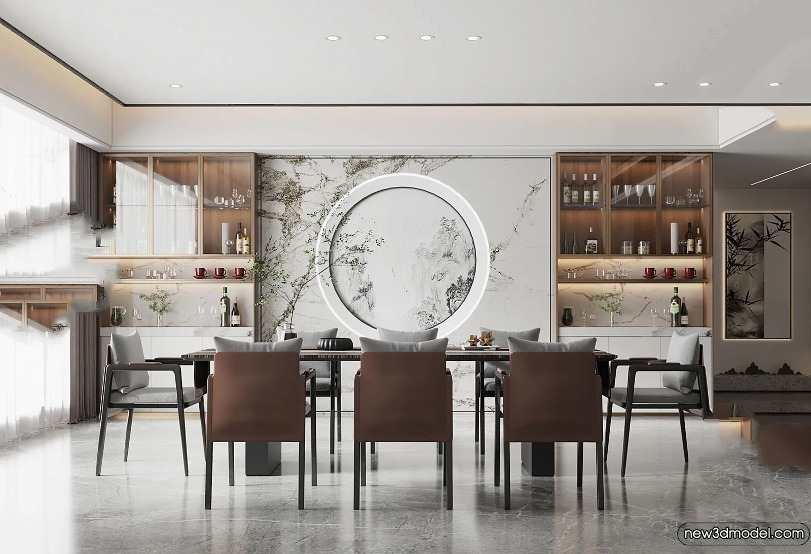 Dining Room - 3D Models - 3D Interior Scenes - 178