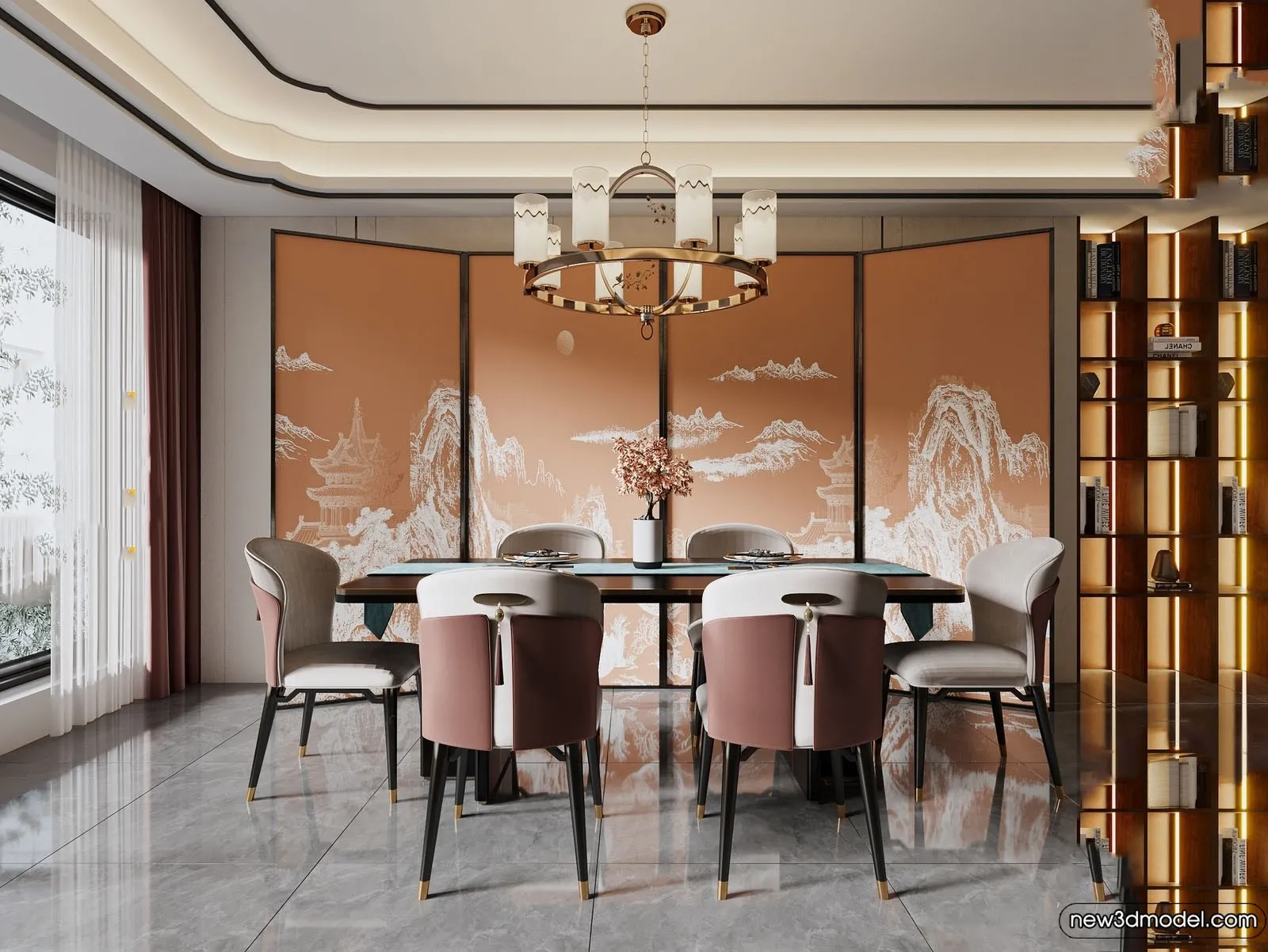 Dining Room - 3D Models - 3D Interior Scenes - 180