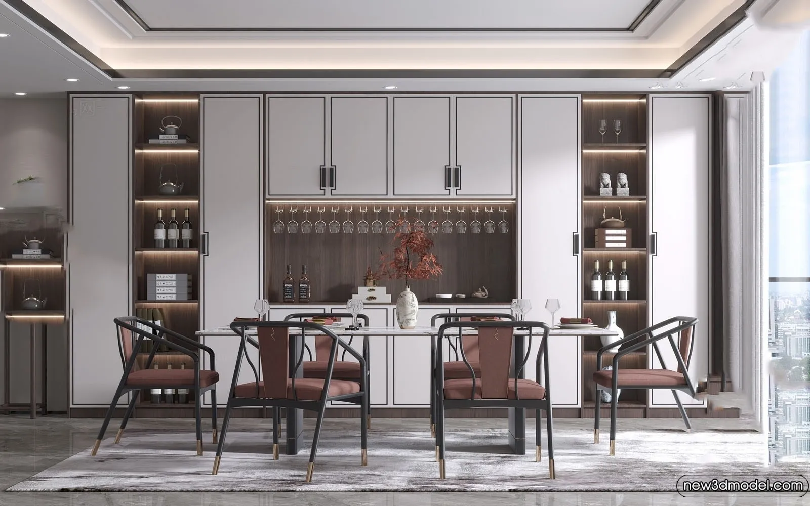Dining Room - 3D Models - 3D Interior Scenes - 181