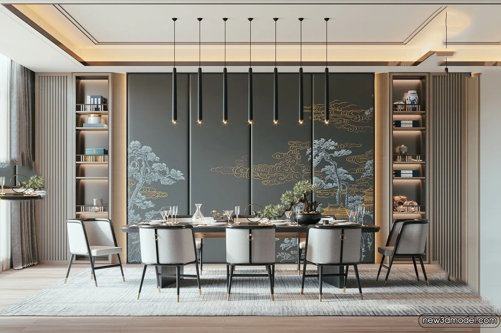 Dining Room - 3D Models - 3D Interior Scenes - 182