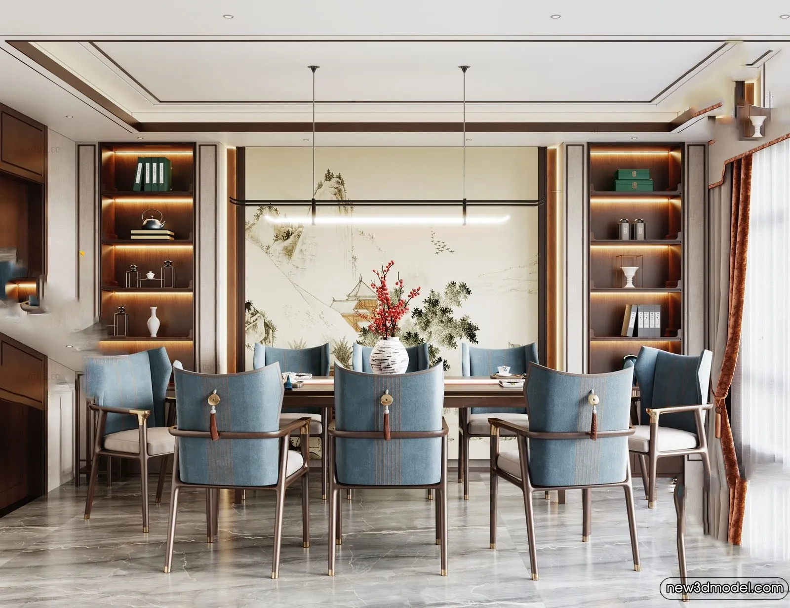 Dining Room - 3D Models - 3D Interior Scenes - 183