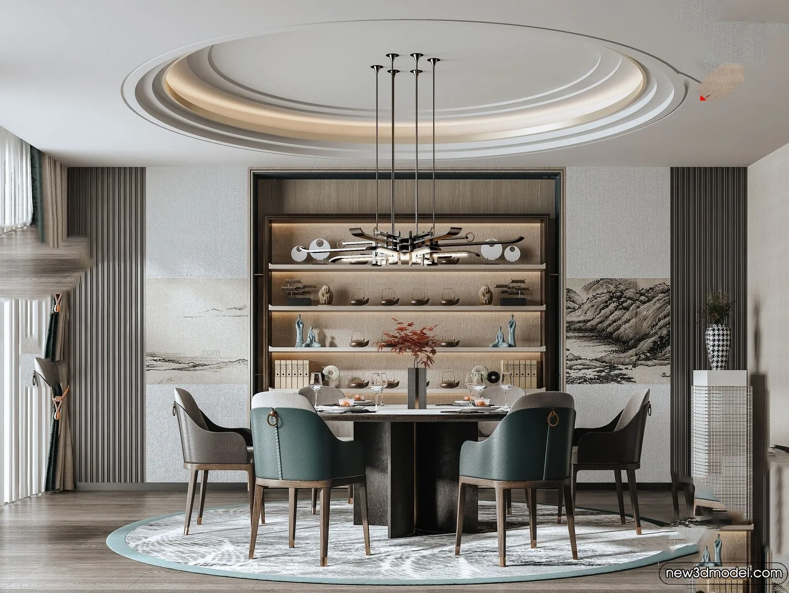 Dining Room - 3D Models - 3D Interior Scenes - 185