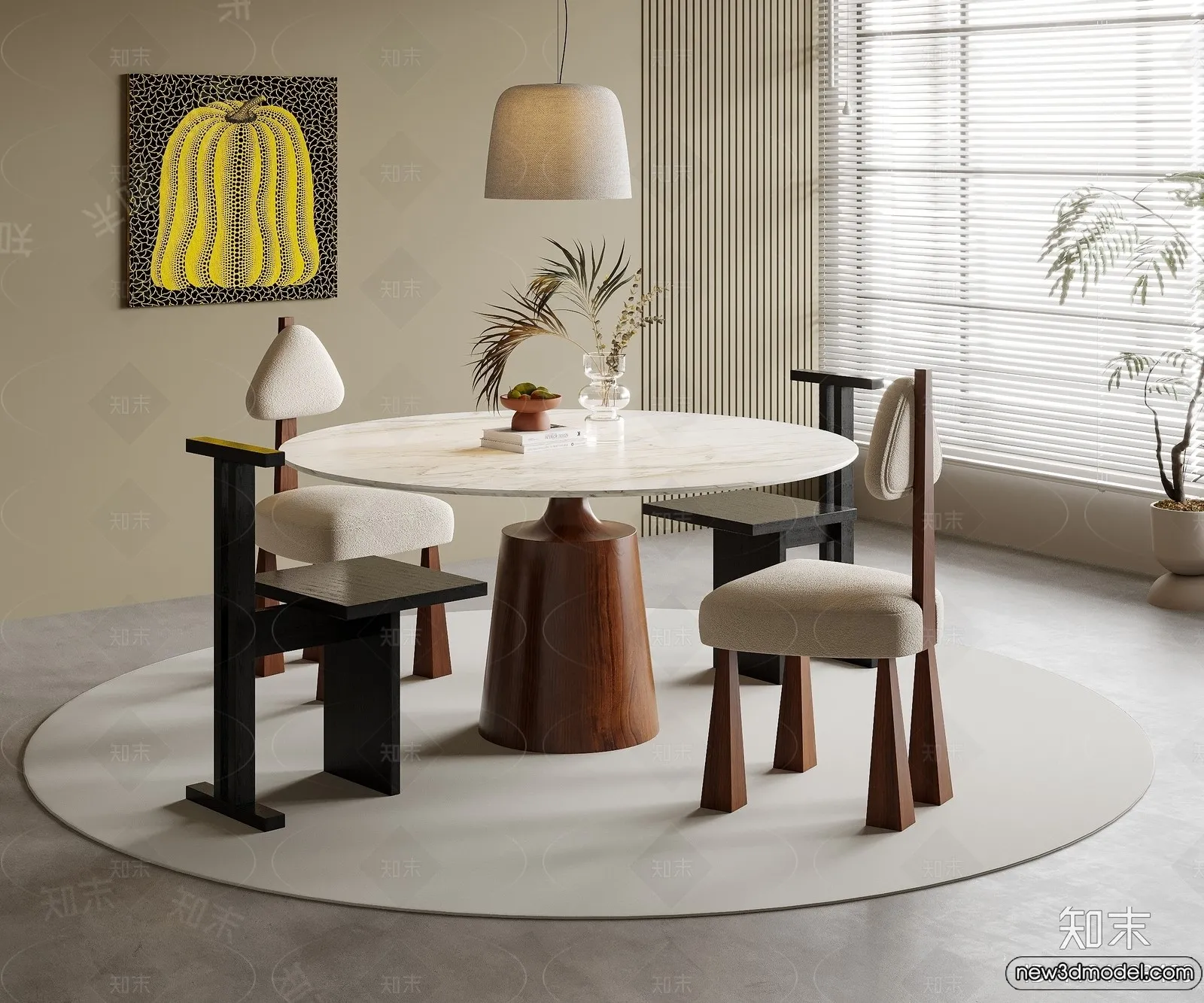 Dining Room - 3D Models - 3D Interior Scenes - 190