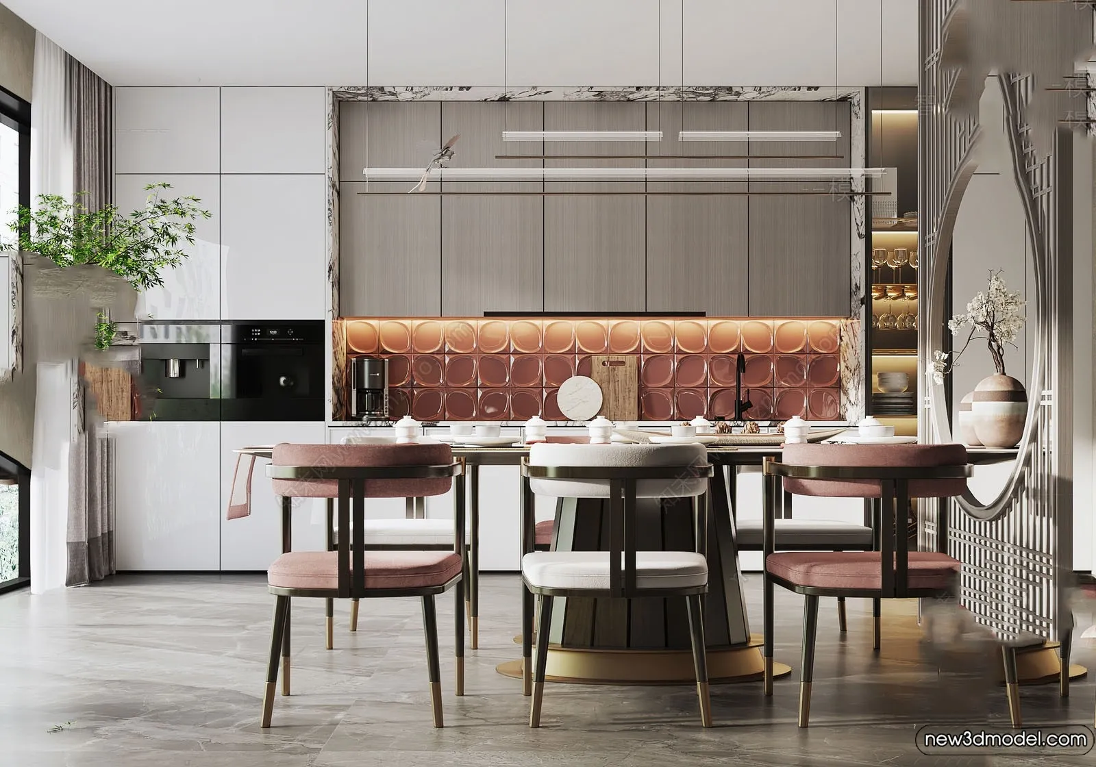 Dining Room - 3D Models - 3D Interior Scenes - 191