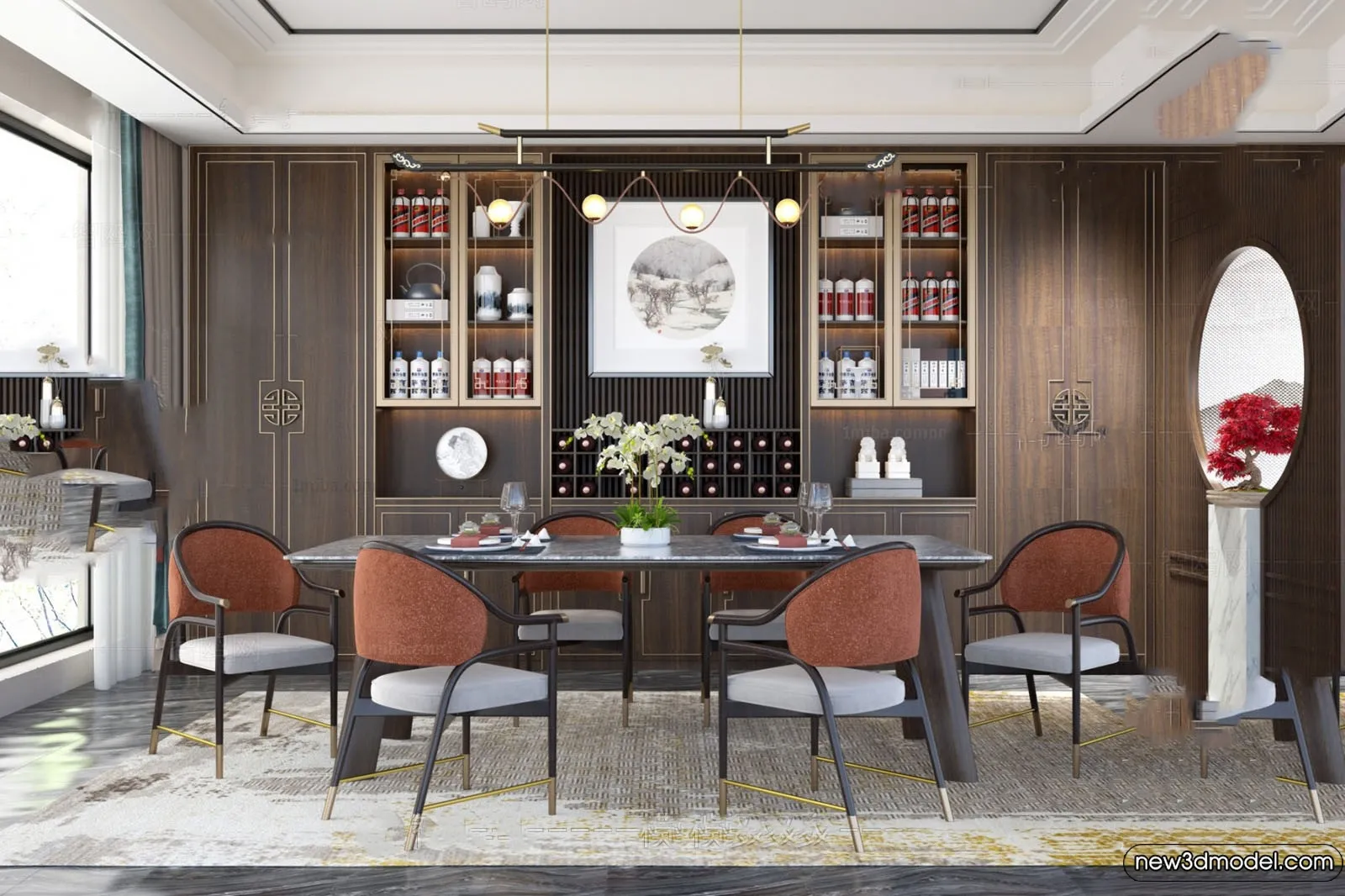 Dining Room - 3D Models - 3D Interior Scenes - 193