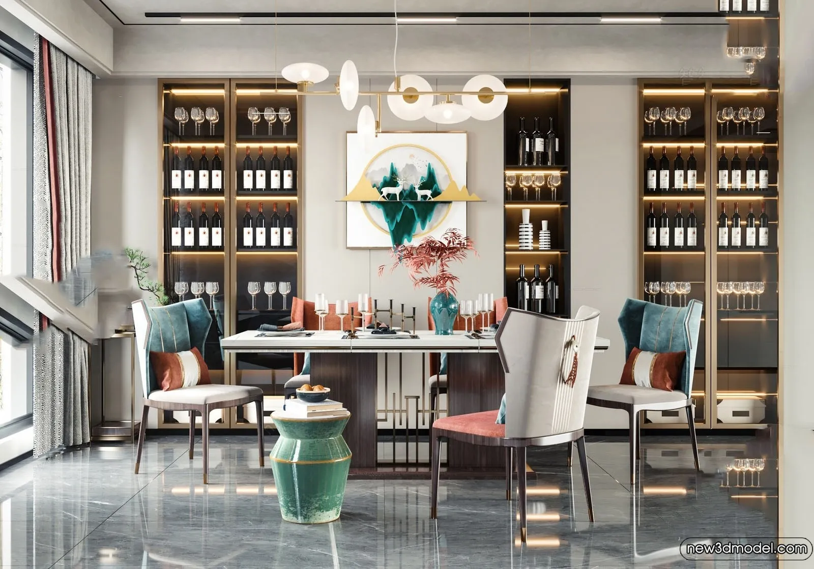 Dining Room - 3D Models - 3D Interior Scenes - 197