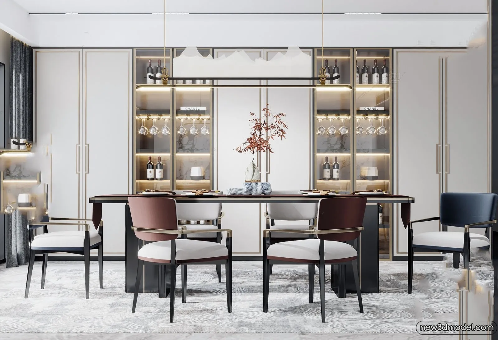 Dining Room - 3D Models - 3D Interior Scenes - 199