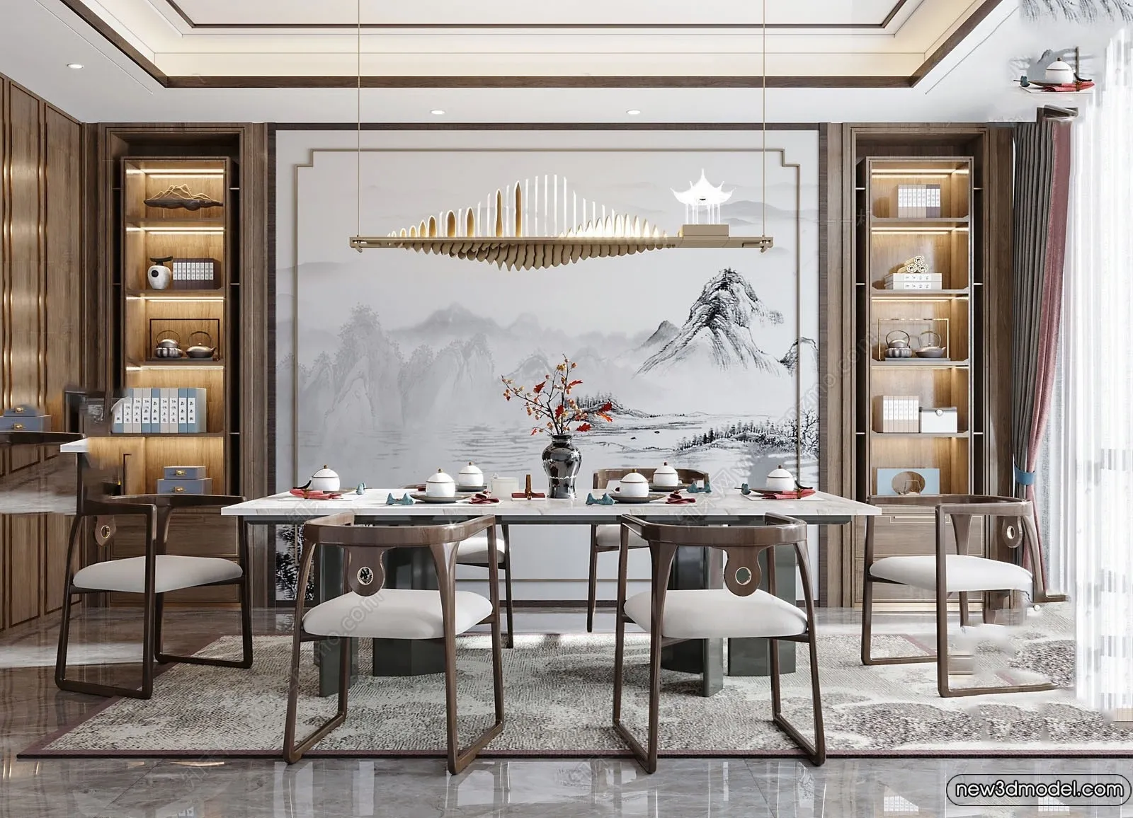 Dining Room - 3D Models - 3D Interior Scenes - 200