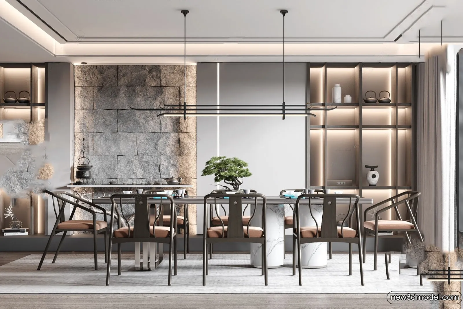 Dining Room - 3D Models - 3D Interior Scenes - 201